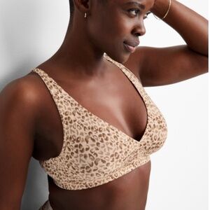 State of Day Women's Cotton Blend Bralette, Size L NWT